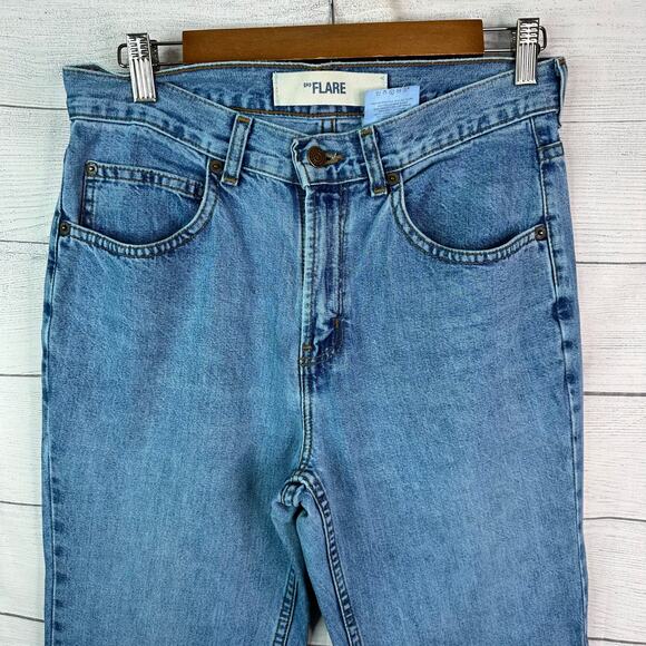 Gap Womens size 6 Flare Vintage Denim Jeans Embellished Fringe Boho Y2K - Picture 3 of 10